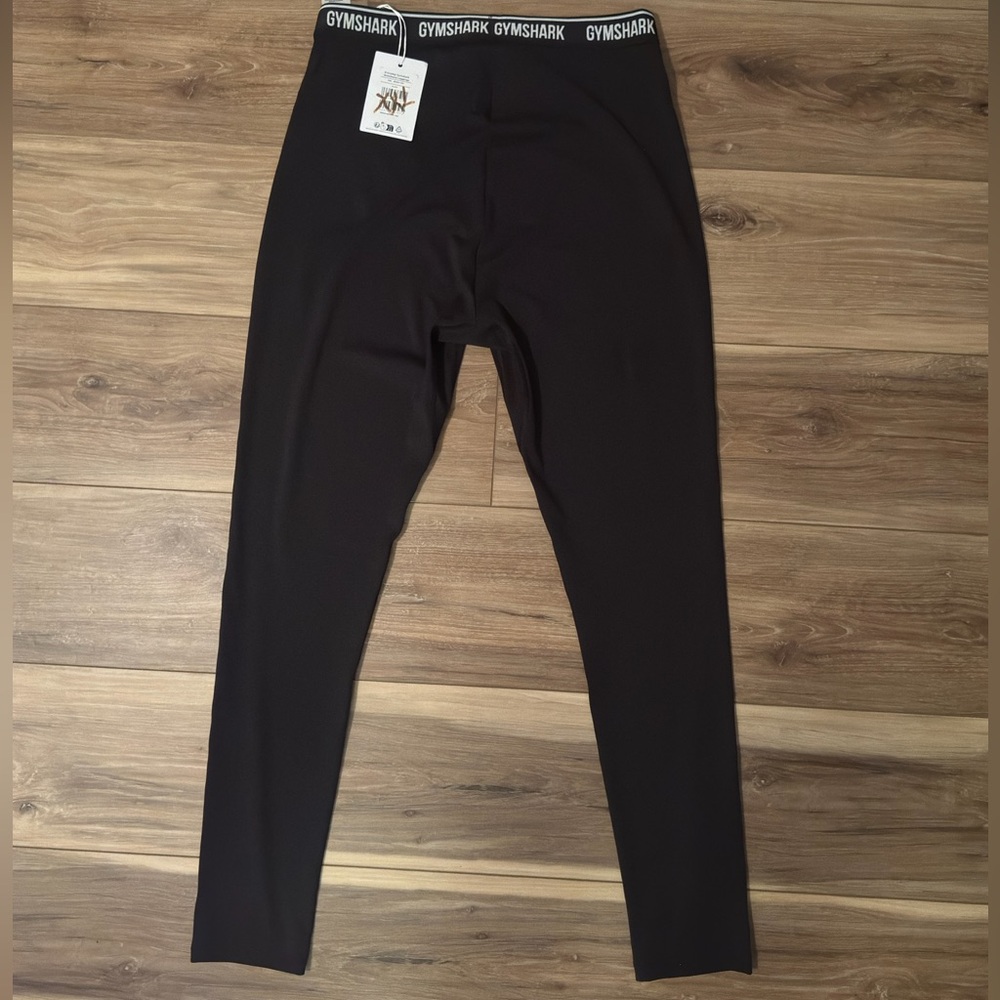 NWT GYM-SHARK EVERYDAY GYMSHARK WAISTBAND LEGGINGS - BLACK - Picture 4 of 7